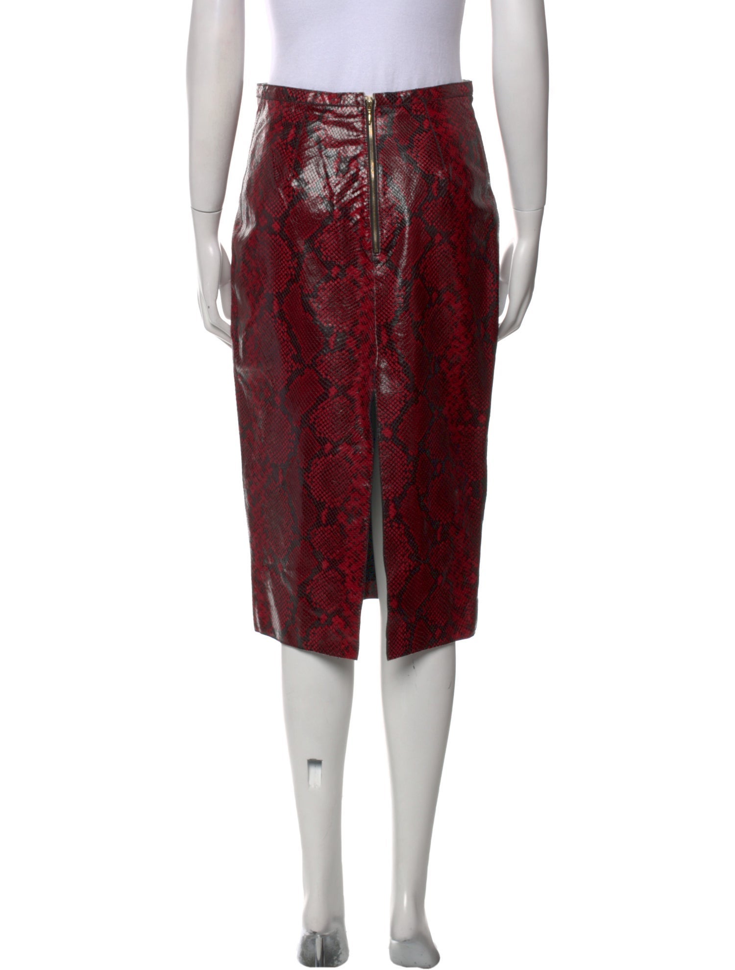 Rochas Animal Print Midi Length Skirt